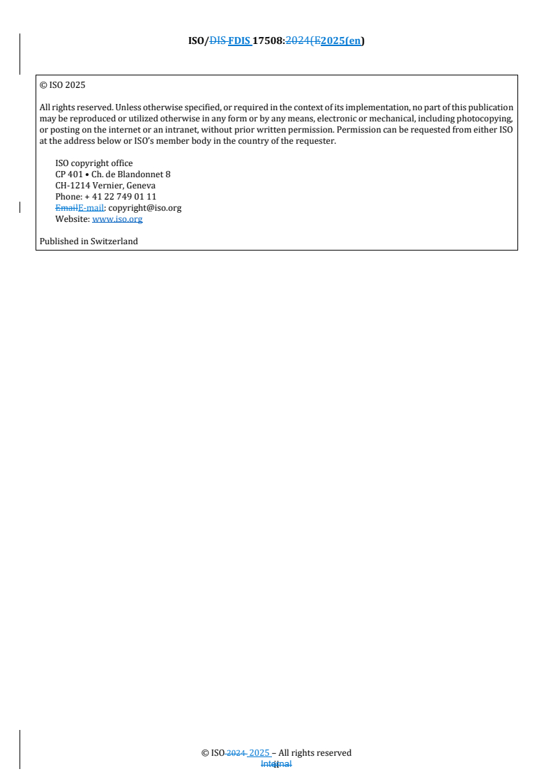 REDLINE ISO/FDIS 17508 - Packaging – Transport packaging for dangerous goods – Compatibility testing of polyethylene, fluorinated polyethylene and co-extruded plastic
Released:2. 07. 2025