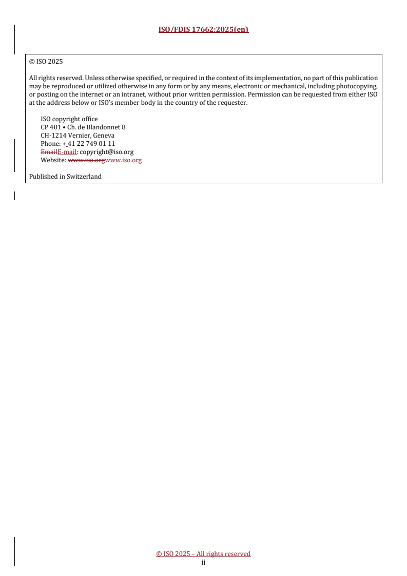 REDLINE ISO/FDIS 17662 - Welding — Calibration, verification and validation of equipment used for welding, including ancillary activities
Released:16. 06. 2025