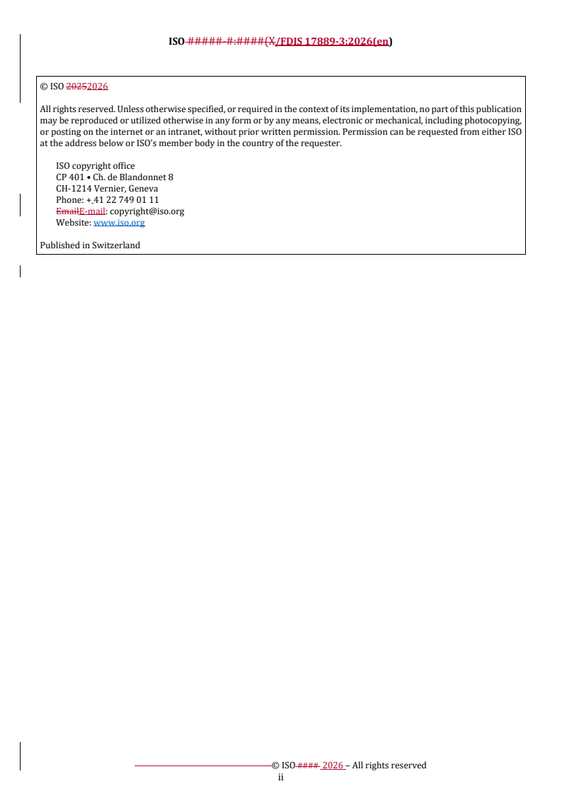 ISO/FDIS 17889-3 REDLINE ISO/FDIS 17889-3 - Ceramic tiling systems — Sustainability for ceramic tiles and installation materials — Part 3: Requirements for the application and verification of ISO 17889-1 and 17889-2 - Page 2 preview