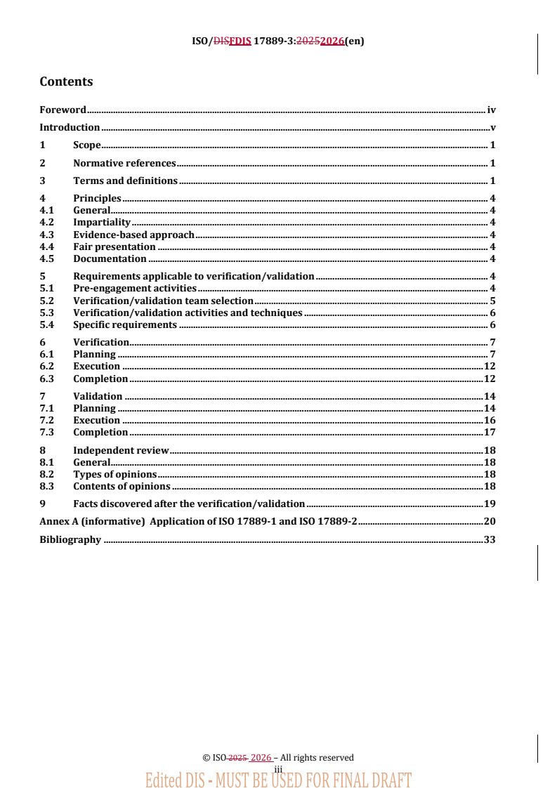 ISO/FDIS 17889-3 REDLINE ISO/FDIS 17889-3 - Ceramic tiling systems — Sustainability for ceramic tiles and installation materials — Part 3: Requirements for the application and verification of ISO 17889-1 and 17889-2 - Page 3 preview