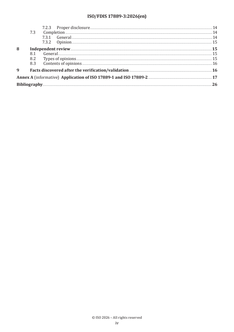 ISO/FDIS 17889-3 ISO/FDIS 17889-3 - Ceramic tiling systems — Sustainability for ceramic tiles and installation materials — Part 3: Requirements for the application and verification of ISO 17889-1 and 17889-2 - Page 4 preview