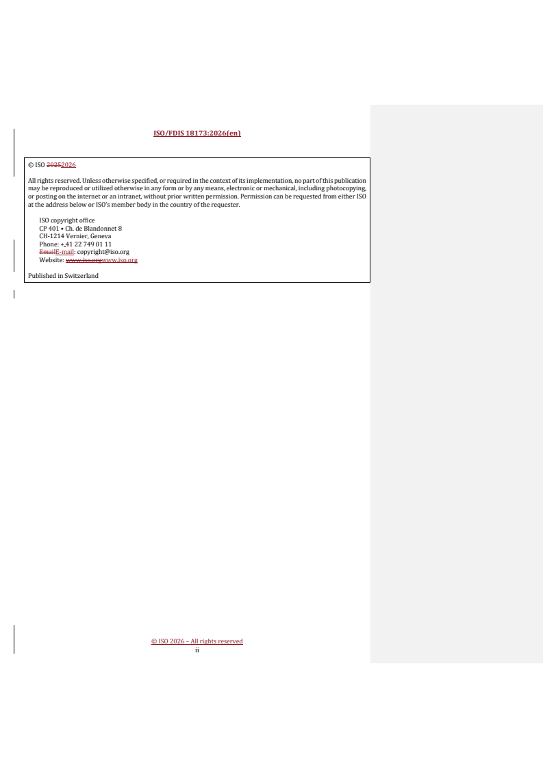 ISO 18173 REDLINE ISO/FDIS 18173 - Non-destructive testing — General terms and definitions - Page 2 preview