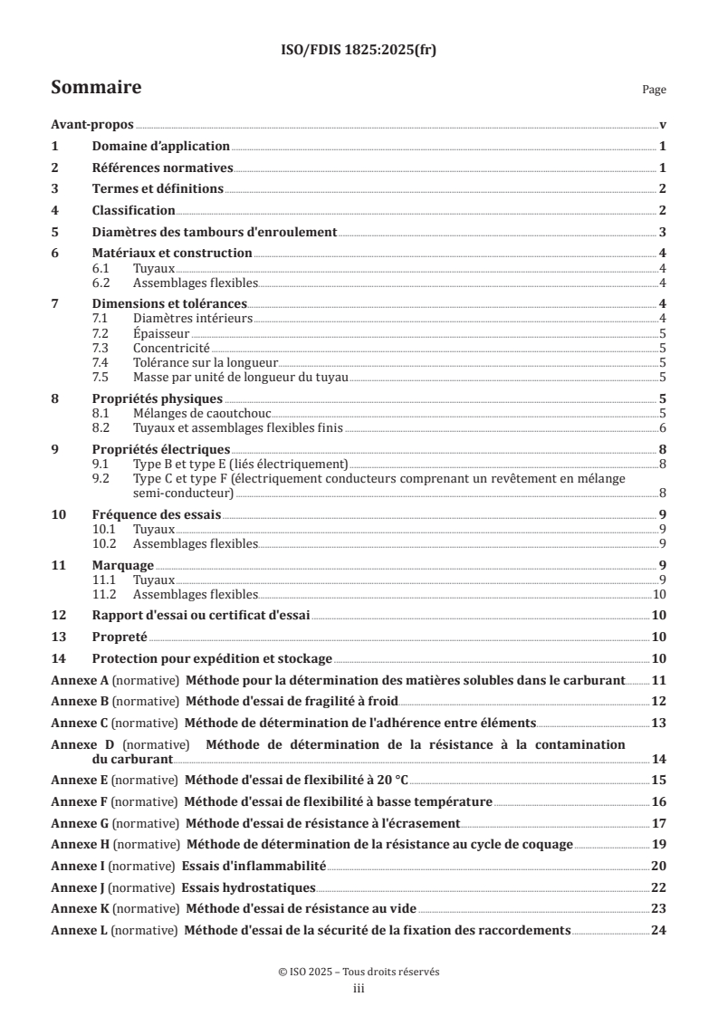 ISO/FDIS 1825 ISO/FDIS 1825 - Tuyaux et flexibles en caoutchouc pour le ravitaillement carburant et la vidange des avions au sol — Spécifications
Released:8. 12. 2025 - Page 3 preview
