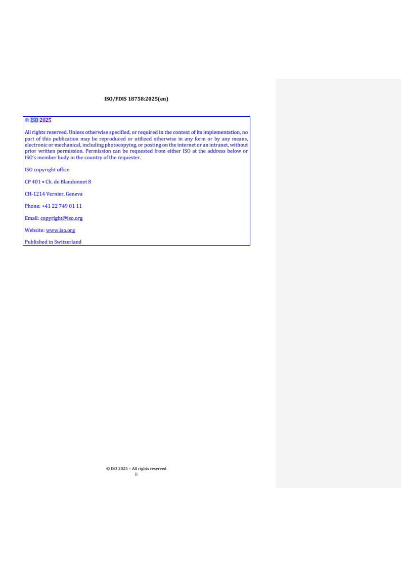 ISO/FDIS 18758 REDLINE ISO/FDIS 18758 - Mining and earth-moving machinery — Rock drill rigs and rock reinforcement rigs — Safety requirements - Page 2 preview