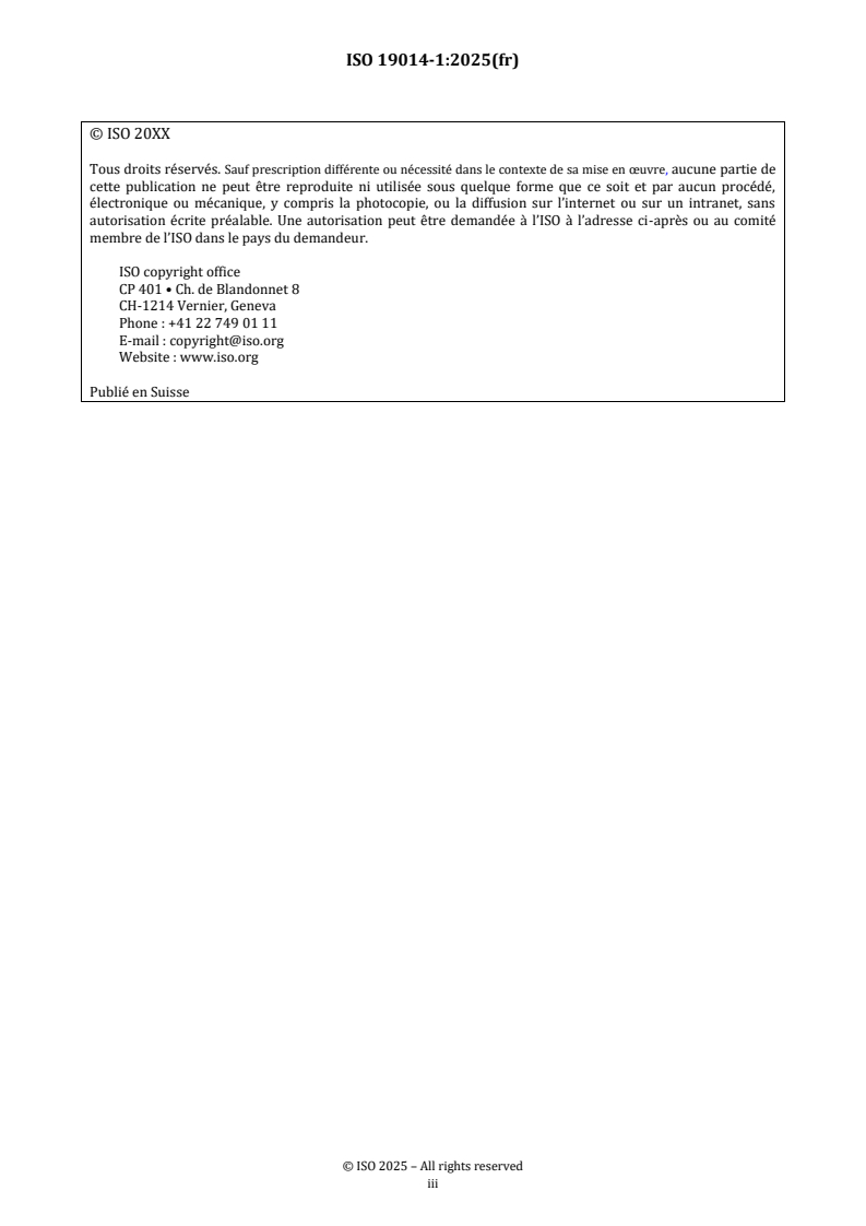 ISO/FDIS 19014-1 ISO/FDIS 19014-1 - Engins de terrassement — Sécurité fonctionnelle — Partie 1: Méthodologie pour la détermination des parties du système de commande relatives à la sécurité et les exigences de performance/24/2025 - Page 3 preview