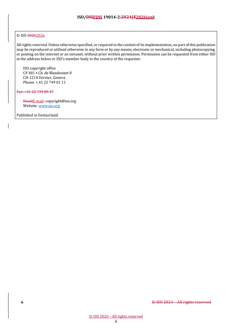 ISO/FDIS 19014-2 REDLINE ISO/FDIS 19014-2 - Earth-moving machinery — Functional safety — Part 2: Design and evaluation of hardware and architecture requirements for safety-related parts of the control system - Page 2 preview