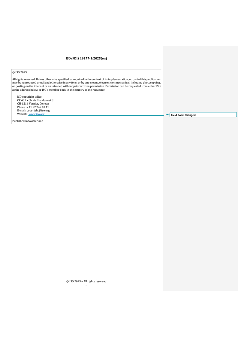 ISO 19177-1 REDLINE ISO/FDIS 19177-1 - Geographic information — Geospatial application programming interface (API) for tiles — Part 1: Core
Released:10/8/2025 - Page 2 preview