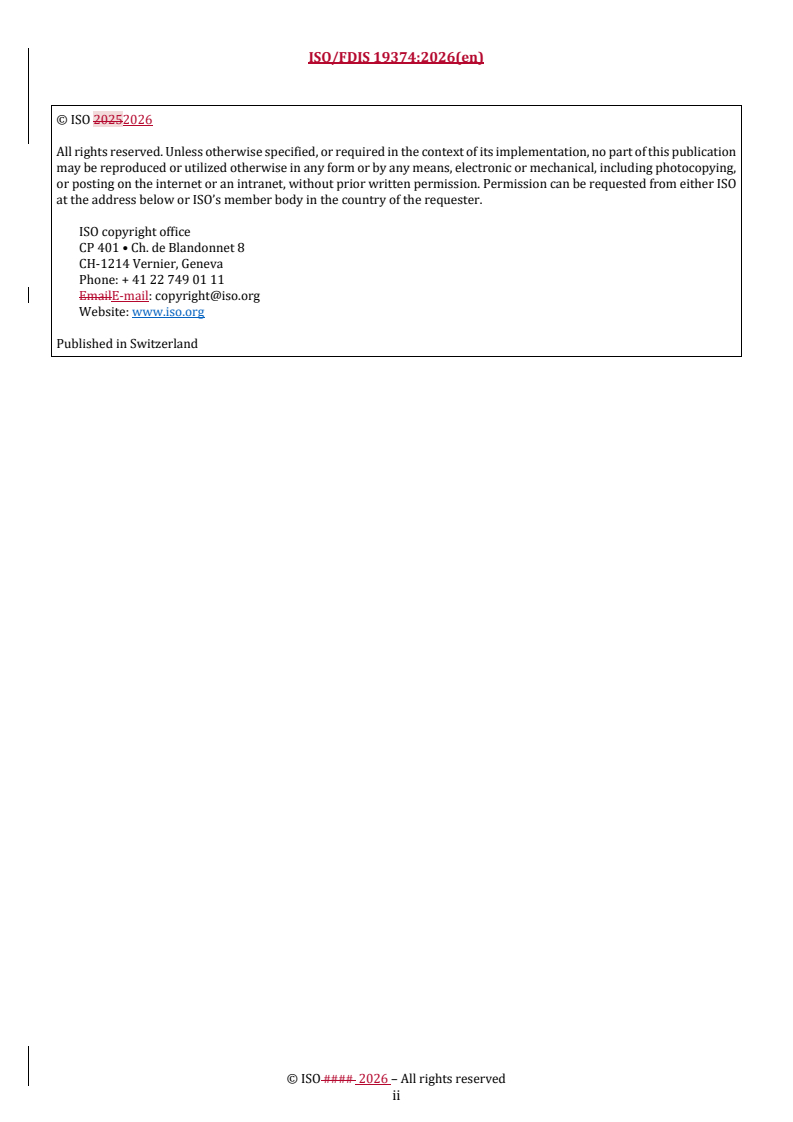 ISO/FDIS 19374 REDLINE ISO/FDIS 19374 - Recycled carbon fibres — Designation system for recycled carbon fibres - Page 2 preview