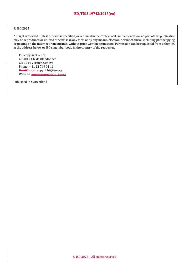 REDLINE ISO/FDIS 19743 - Solid biofuels — Determination of content of heavy extraneous materials larger than 3,15 mm
Released:28. 07. 2025