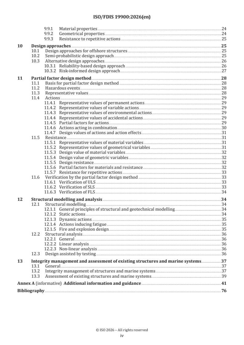 ISO/FDIS 19900 ISO/FDIS 19900 - General requirements for offshore structures - Page 4 preview
