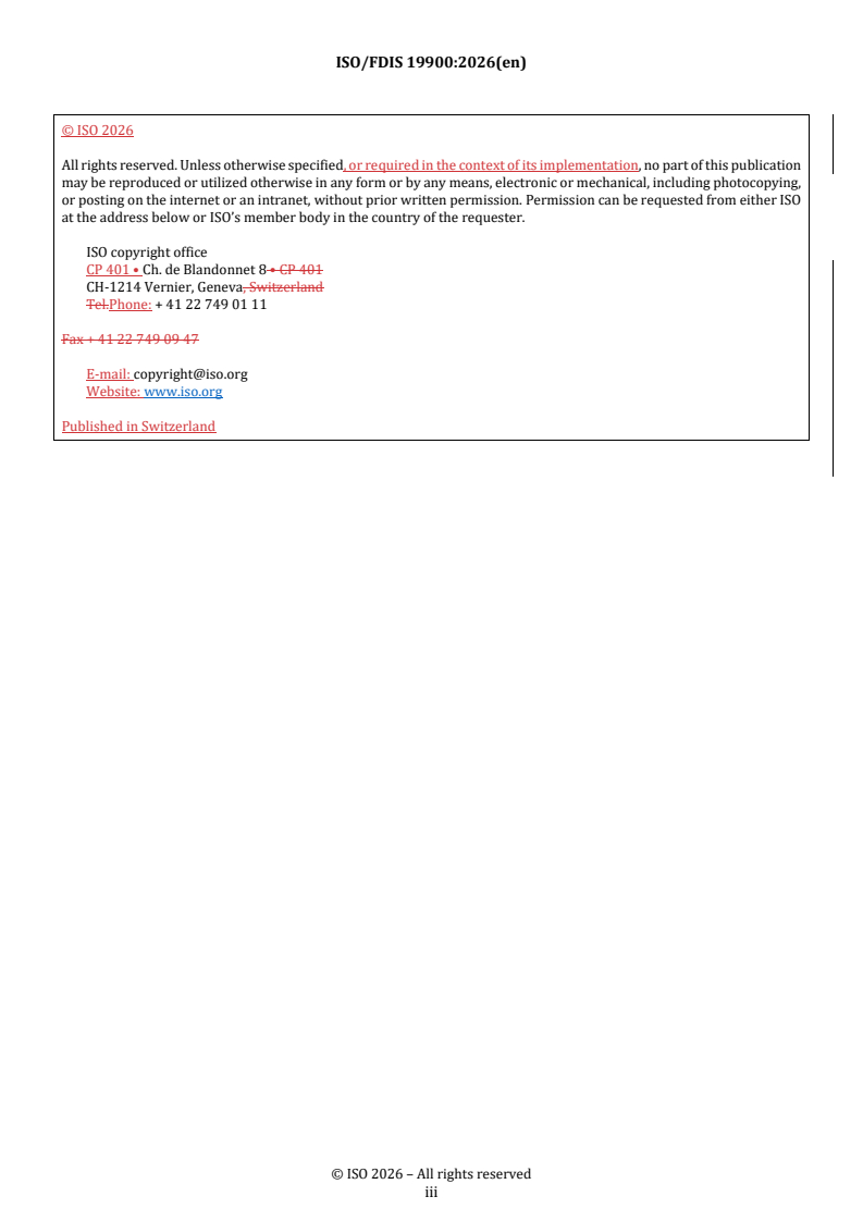 ISO/FDIS 19900 REDLINE ISO/FDIS 19900 - General requirements for offshore structures - Page 3 preview