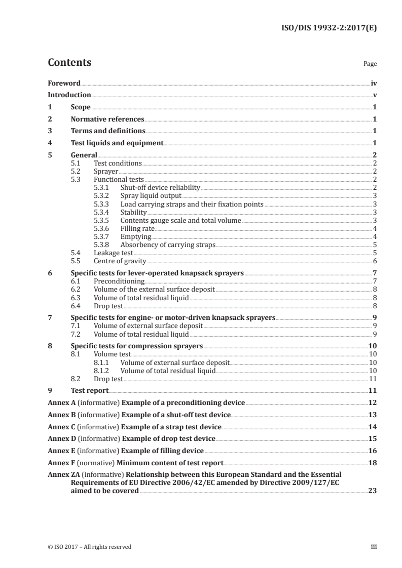 ISO/FDIS 19932-2 ISO/FDIS 19932-2 - Equipment for crop protection — Knapsack sprayers — Part 2: Test methods/30/2017 - Page 3 preview