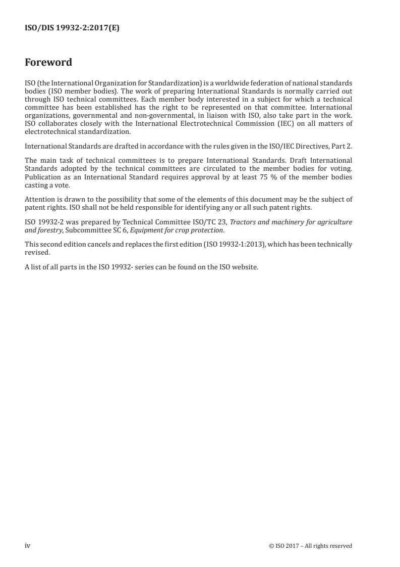 ISO/FDIS 19932-2 ISO/FDIS 19932-2 - Equipment for crop protection — Knapsack sprayers — Part 2: Test methods/30/2017 - Page 4 preview