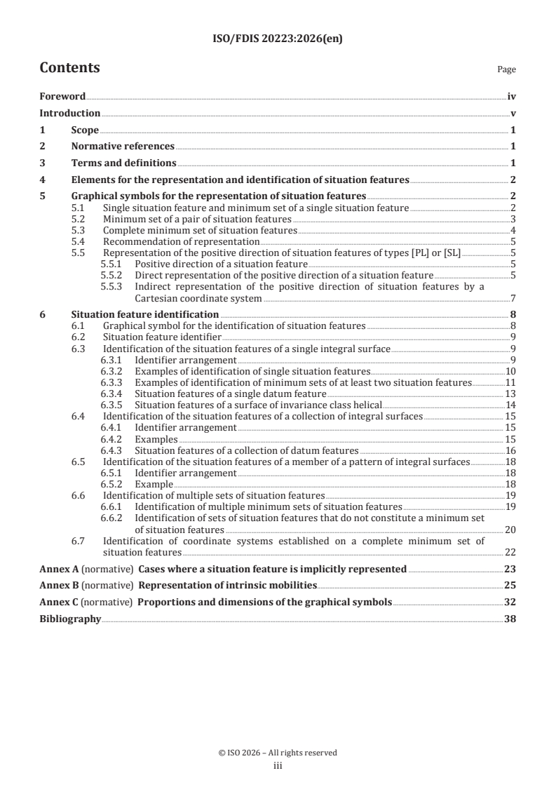 ISO 20223 - Technical Product Documentation of Situation Features