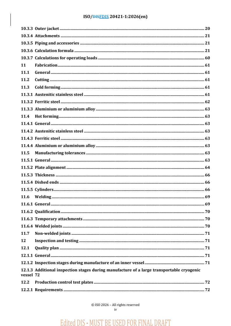ISO/FDIS 20421-1 REDLINE ISO/FDIS 20421-1 - Cryogenic vessels — Large transportable vacuum-insulated vessels — Part 1: Design, fabrication, inspection and testing - Page 4 preview