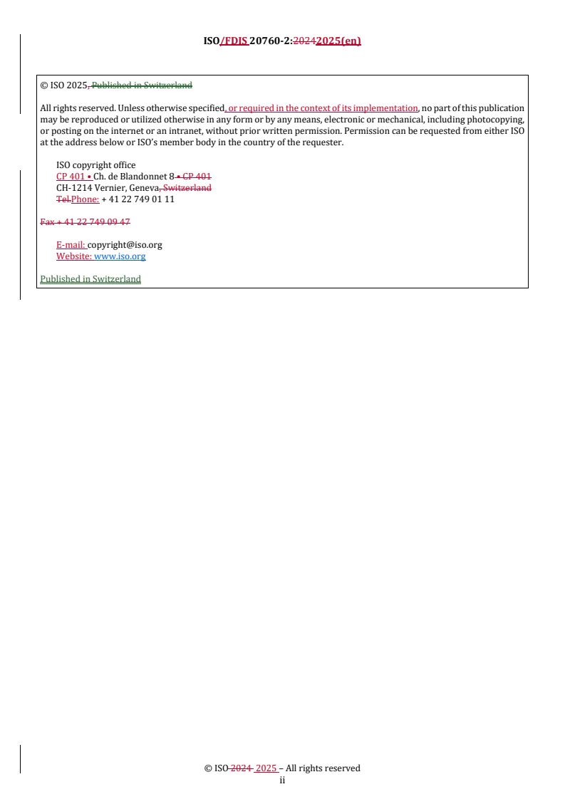 REDLINE ISO/FDIS 20760-2 - Water reuse in urban areas — Guidelines for centralized water reuse system — Part 2: Management of a centralized water reuse system
Released:13. 08. 2025
