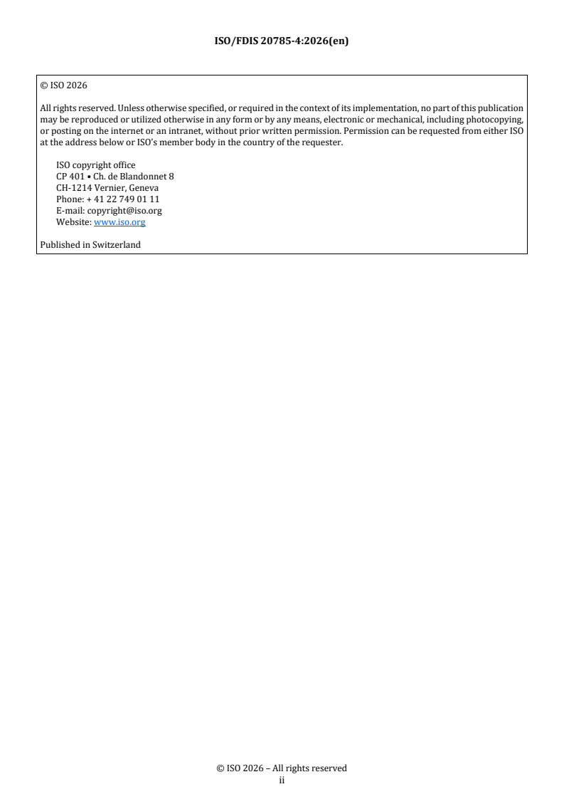 ISO/FDIS 20785-4 REDLINE ISO/FDIS 20785-4 - Dosimetry for exposures to cosmic radiation in civilian aircraft — Part 4: Validation of codes - Page 2 preview