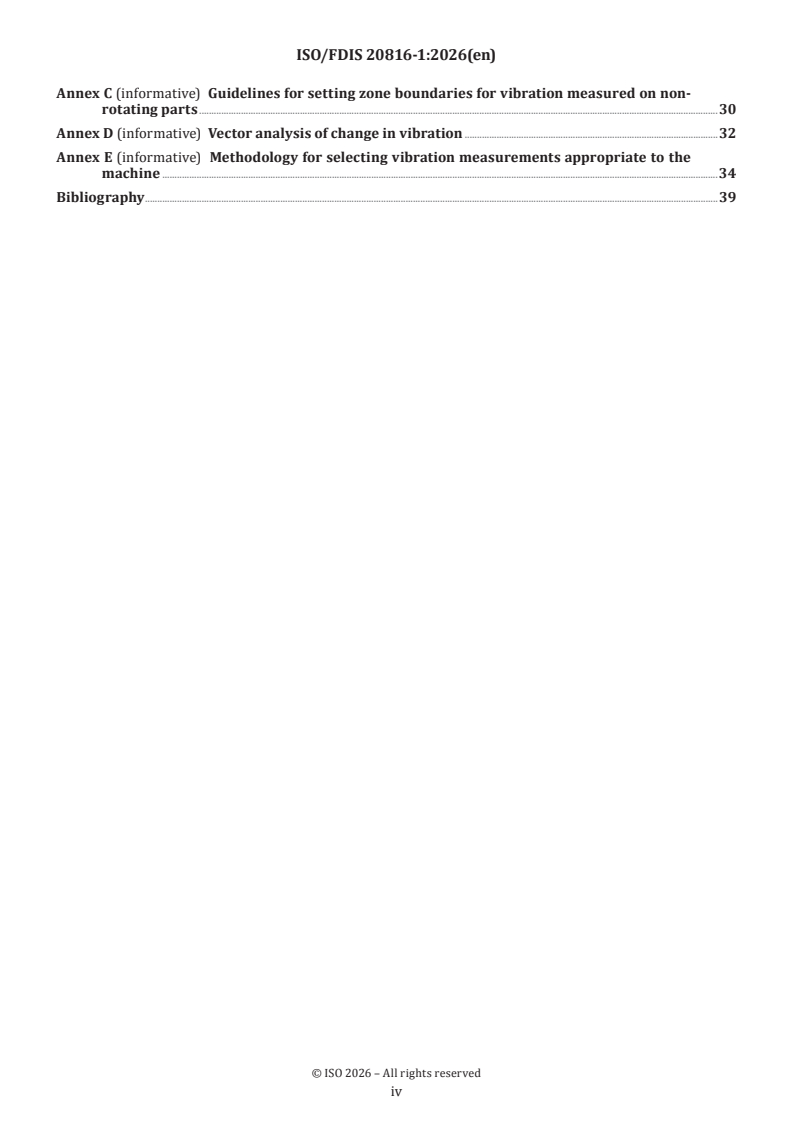 ISO/FDIS 20816-1 ISO/FDIS 20816-1 - Mechanical vibration — Measurement and evaluation of machine vibration — Part 1: General guidelines - Page 4 preview