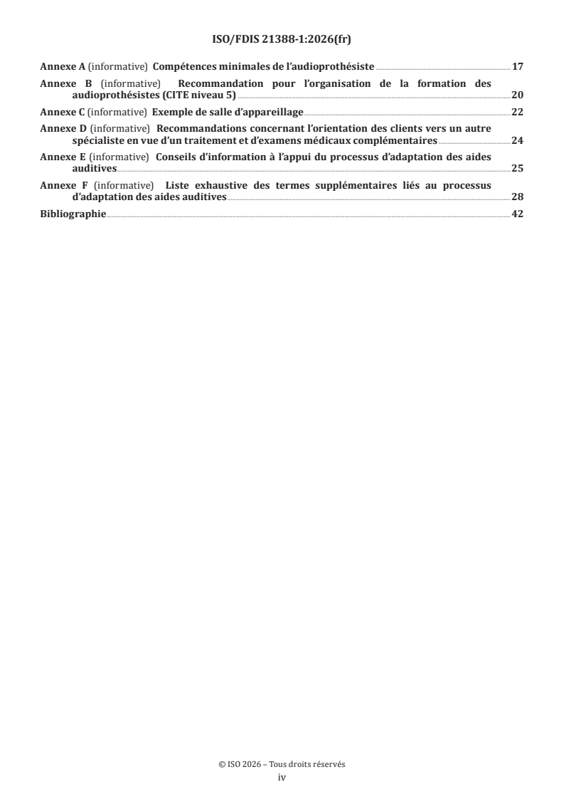 ISO/FDIS 21388-1 ISO/FDIS 21388-1 - Acoustique — Processus d’adaptation des aides auditives — Partie 1: Processus général - Page 4 preview