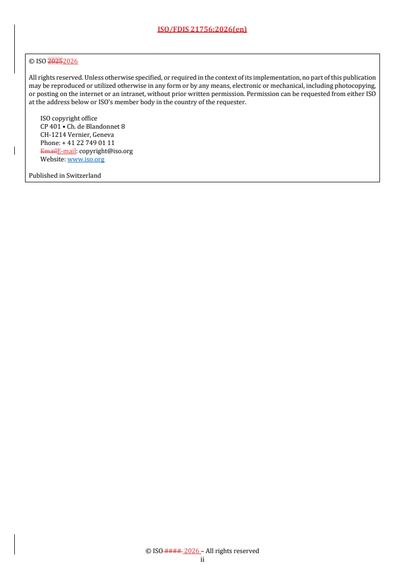 ISO 21756 REDLINE ISO/FDIS 21756 - Traditional Chinese medicine — Salvia miltiorrhiza root and rhizome aqueous extract granules - Page 2 preview