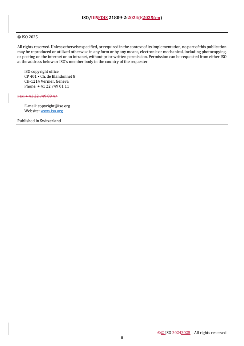 REDLINE ISO/FDIS 21809-2 - Oil and gas industries including lower carbon energy — External coatings for buried or submerged pipelines used in pipeline transportation systems — Part 2: Single-layer fusion-bonded epoxy coatings
Released:4. 11. 2025