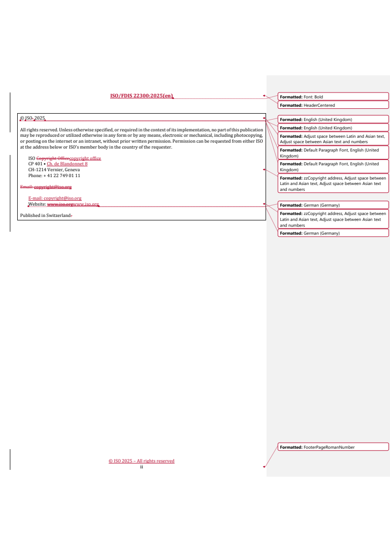 REDLINE ISO/FDIS 22300 - Security and resilience — Vocabulary
Released:28. 07. 2025