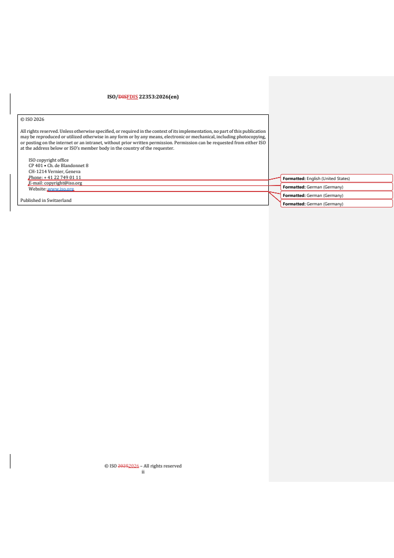 ISO/FDIS 22353 REDLINE ISO/FDIS 22353 - Security and resilience — Guidelines for crowd management - Page 2 preview