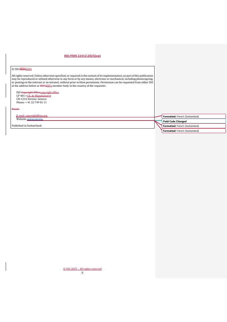 REDLINE ISO/FDIS 22412 - Particle size analysis — Dynamic light scattering (DLS)
Released:20. 05. 2025