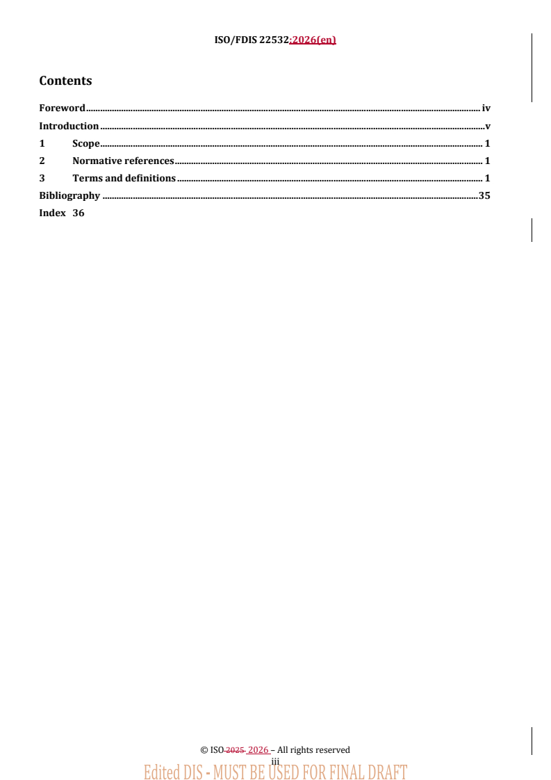 ISO/FDIS 22532 REDLINE ISO/FDIS 22532 - Health informatics — Identification of medicinal products — Core vocabulary - Page 3 preview