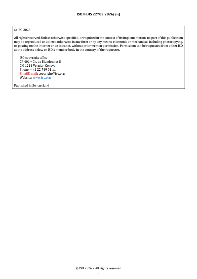 ISO/FDIS 22702 REDLINE ISO/FDIS 22702 - Utility lighters — Safety specifications - Page 2 preview