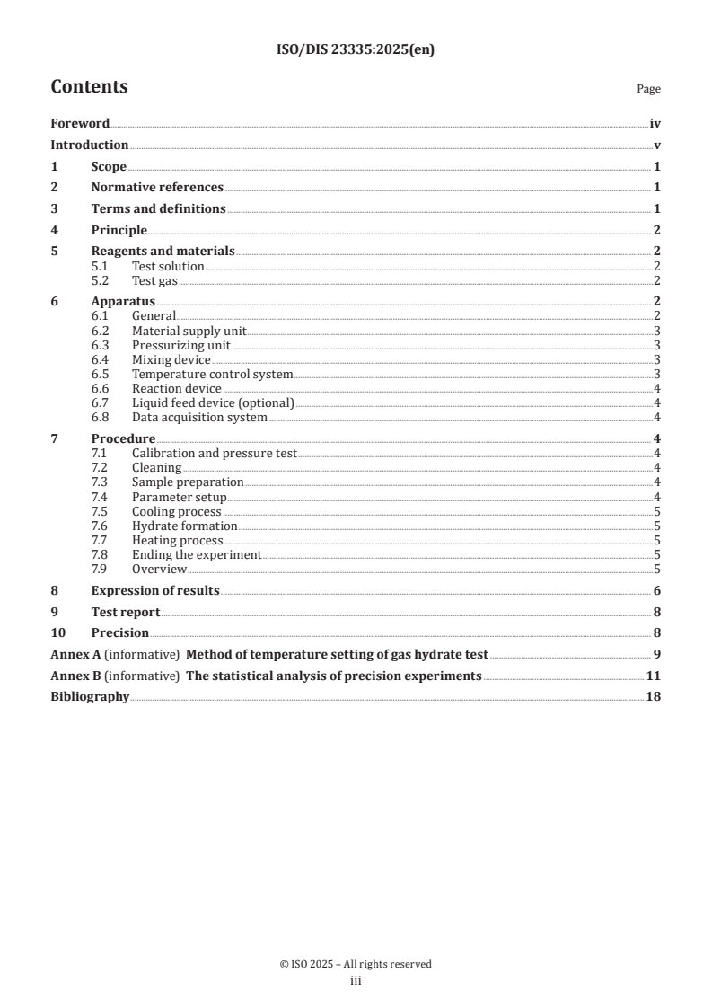 ISO/FDIS 23335 ISO/FDIS 23335 - Natural gas — Upstream area — Determination of hydrate equilibrium temperature/28/2025 - Page 3 preview