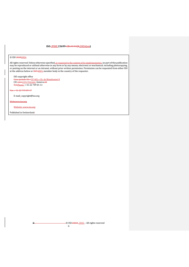 ISO 23699 REDLINE ISO/FDIS 23699 - Microbeam analysis — Electron backscatter diffraction — Vocabulary - Page 2 preview