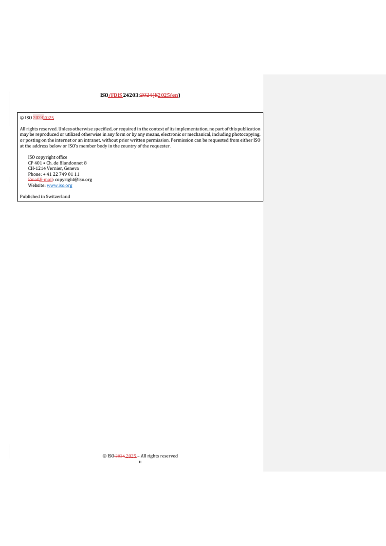 REDLINE ISO/FDIS 24203 - Oil and gas industries including lower carbon energy — Bulk material for offshore projects — Schedule for architectural doors
Released:17. 09. 2025