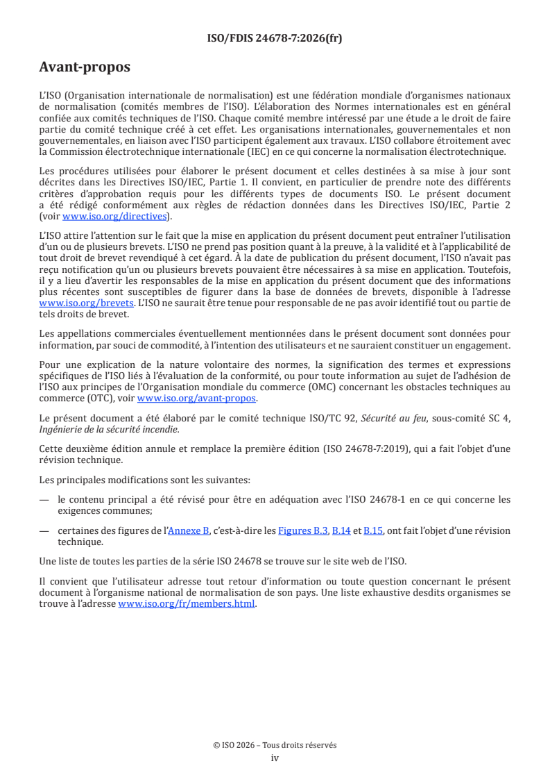 ISO/FDIS 24678-7 ISO/FDIS 24678-7 - Ingénierie de la sécurité incendie — Exigences régissant les formules algébriques — Partie 7: Densité de flux énergétique rayonnée reçue d’un feu en nappe ouvert - Page 4 preview