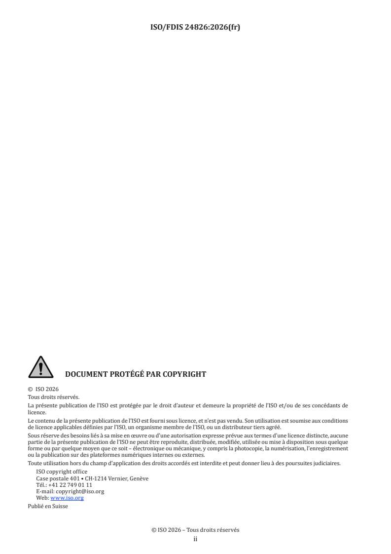 ISO/FDIS 24826 ISO/FDIS 24826 - Industries du pétrole et du gaz, y compris les énergies à faible teneur en carbone — Équipements de forage, de production et d'injection — Pompes à boue - Page 2 preview