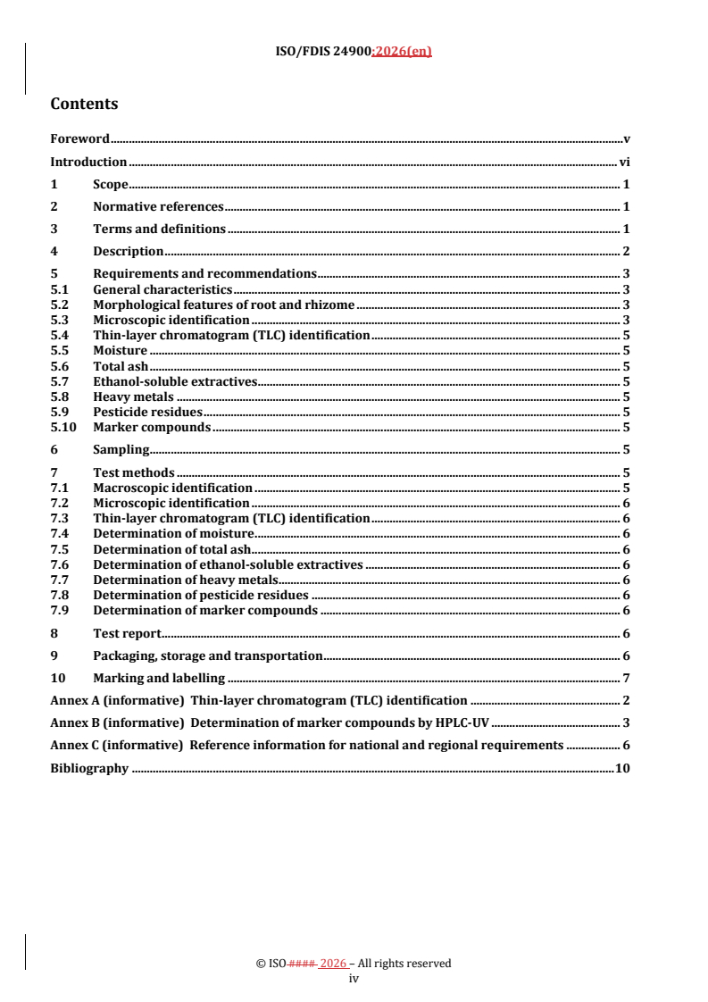 ISO 24900 - Sophora tonkinensis Root - TCM Quality Standards