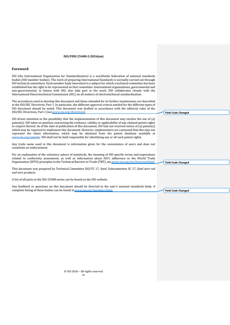 ISO/FDIS 25408-2 REDLINE ISO/FDIS 25408-2 - Testing method for bead wire — Part 2: Adhesion test - Page 4 preview