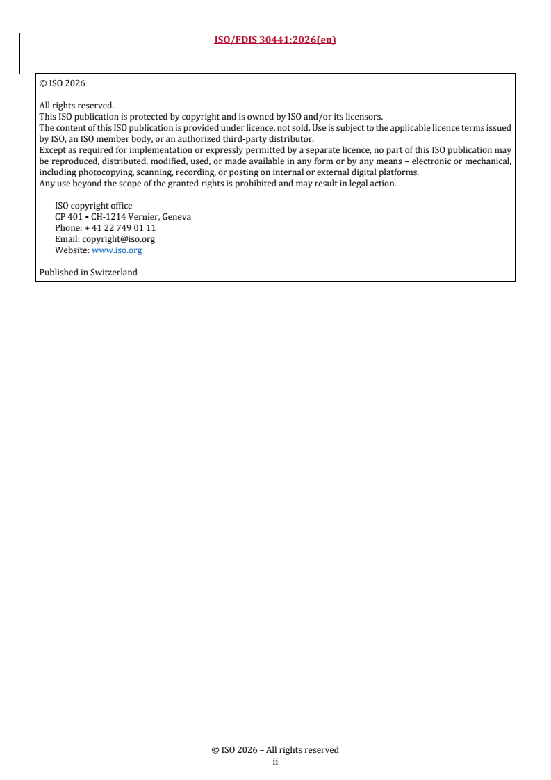 ISO/FDIS 30441 REDLINE ISO/FDIS 30441 - Human resource management — Workforce well-being — Guidelines for thriving workplaces - Page 2 preview