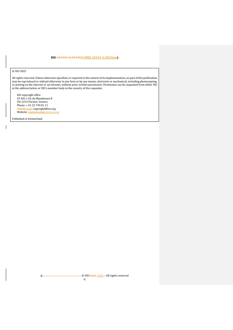 REDLINE ISO/FDIS 32543-3 - Non-destructive testing — Characteristics of focal spots in industrial X-ray systems — Part 3: Measurement of the effective focal spot size of mini and micro focus X-ray tubes
Released:15. 09. 2025
