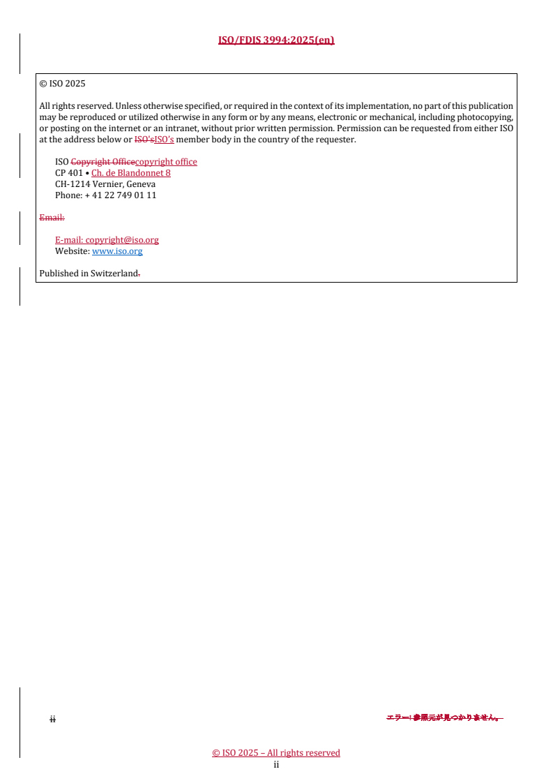 REDLINE ISO/FDIS 3994 - Plastics hoses — Helical-thermoplastic-reinforced thermoplastics hoses for suction and discharge of aqueous materials — Specification
Released:11/24/2025