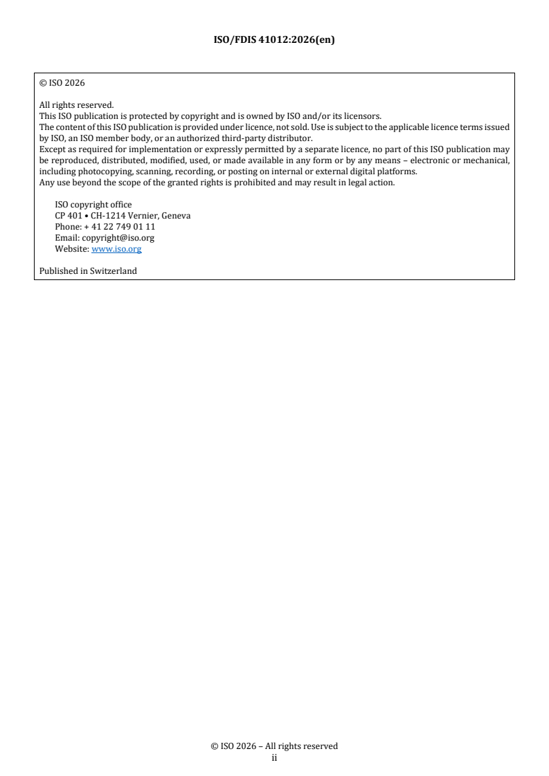 ISO/FDIS 41012 REDLINE ISO/FDIS 41012 - Facility management — Guidance on strategic sourcing and the development of agreements - Page 2 preview