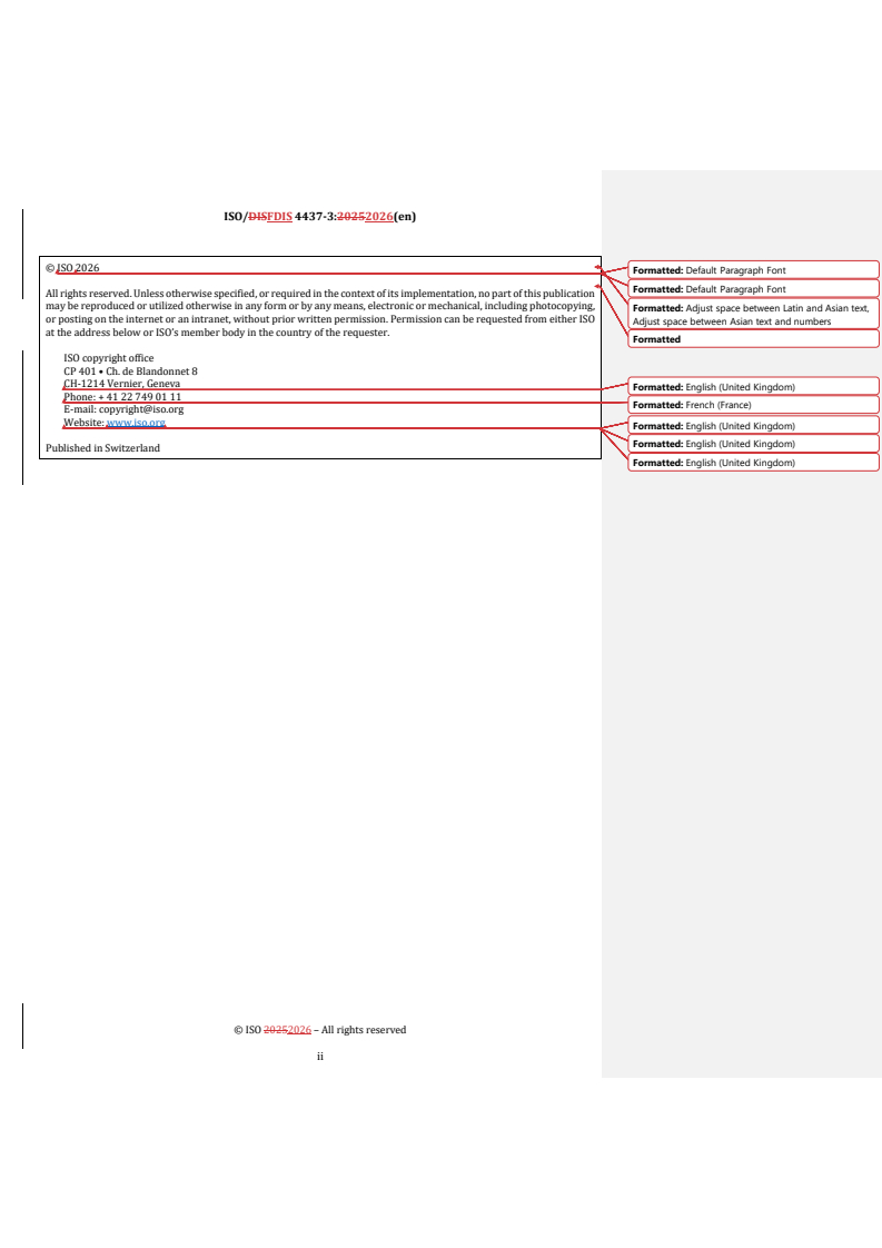 ISO 4437-3 REDLINE ISO/FDIS 4437-3 - Plastics piping systems for the supply of gaseous fuels — Polyethylene (PE) — Part 3: Fittings - Page 2 preview