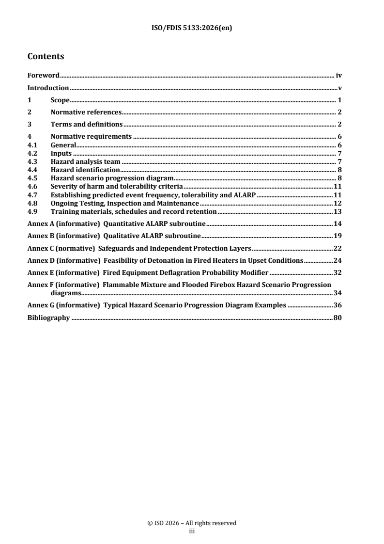 ISO/FDIS 5133 REDLINE ISO/FDIS 5133 - Oil and gas industries including lower carbon energy — Protective system requirements for fired equipment - Page 3 preview