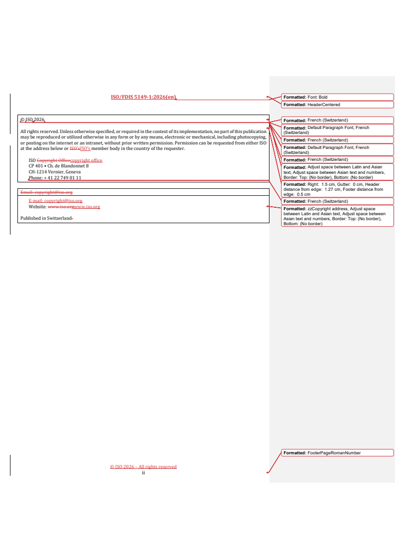 ISO 5149-1 REDLINE ISO/FDIS 5149-1 - Refrigerating systems and heat pumps — Safety and environmental requirements — Part 1: Vocabulary - Page 2 preview