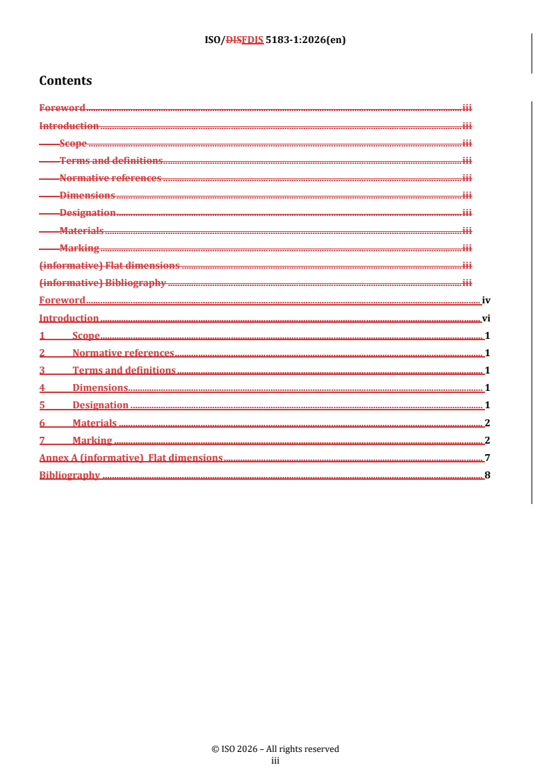 ISO 5183-1 REDLINE ISO/FDIS 5183-1 - Resistance welding equipment — Electrode adaptors, male taper 1:10 — Part 1: Conical fixing, taper 1:10 - Page 3 preview
