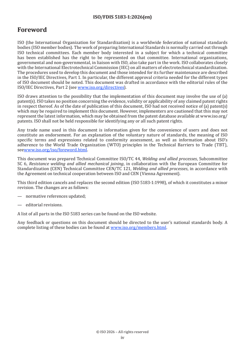 ISO 5183-1 ISO/FDIS 5183-1 - Resistance welding equipment — Electrode adaptors, male taper 1:10 — Part 1: Conical fixing, taper 1:10 - Page 4 preview