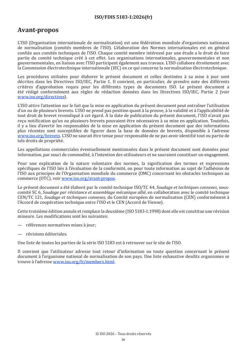 ISO 5183-1 ISO/FDIS 5183-1 - Matériel de soudage par résistance — Allonges d'électrode à embout amovible, cône mâle 1:10 — Partie 1: Emmanchement conique 1:10 - Page 4 preview