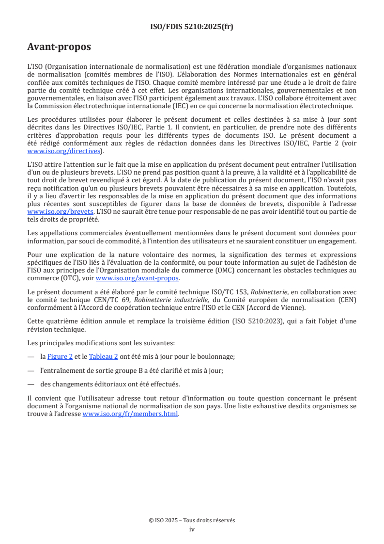 ISO 5210 ISO/FDIS 5210 - Robinetterie industrielle — Raccordement des actionneurs multitours
Released:10/29/2025 - Page 4 preview