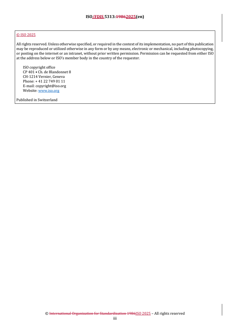 ISO/FDIS 5313 REDLINE ISO/FDIS 5313 - High nitrogen content, straight ammonium nitrate fertilizers — Determination of oil retention
Released:10/29/2025 - Page 3 preview