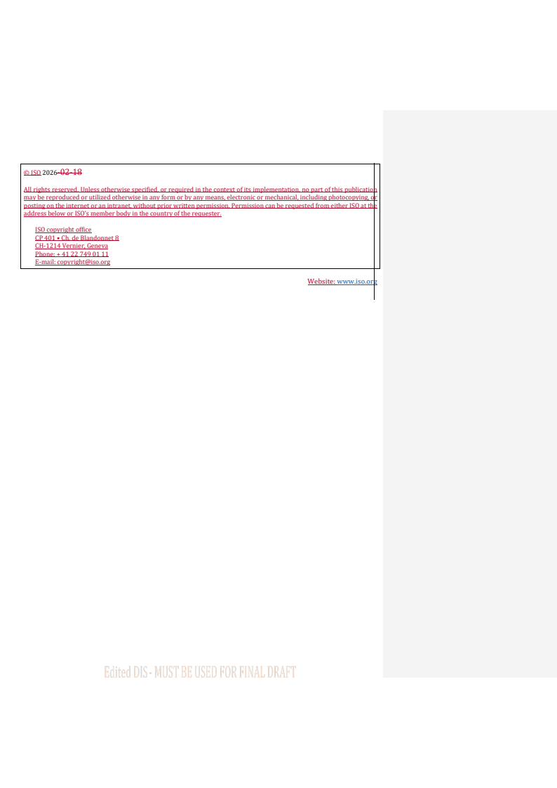ISO/FDIS 5667-10 REDLINE ISO/FDIS 5667-10 - Water quality — Sampling — Part 10: Waste water - Page 3 preview